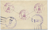 US Wisconsin, Medina 633, 638, 640 Fancy Cancel Cover, Negative "M" in Circle